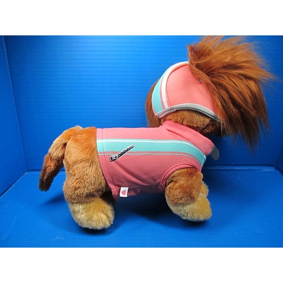 Build A Bear Paw Patrol Liberty Dog W/Helmet Collar Jacket  14" longhair Dachshu - Picture 7 of 10